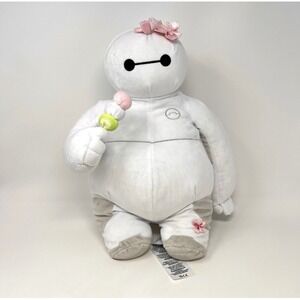 Disney Store Big Hero 6 Baymax Japanese Sakura Cherry Blossom  Plush 14 Inch